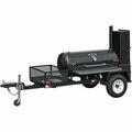 Meadow Creek TS120 120 Gallon Barbecue Smoker with Trailer 732TS120